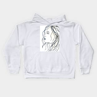 Blue Girl Kids Hoodie